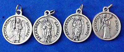 Lot 4 Archangel St Medals Michael Gabriel Raphael Guardian Angel Saint Italy