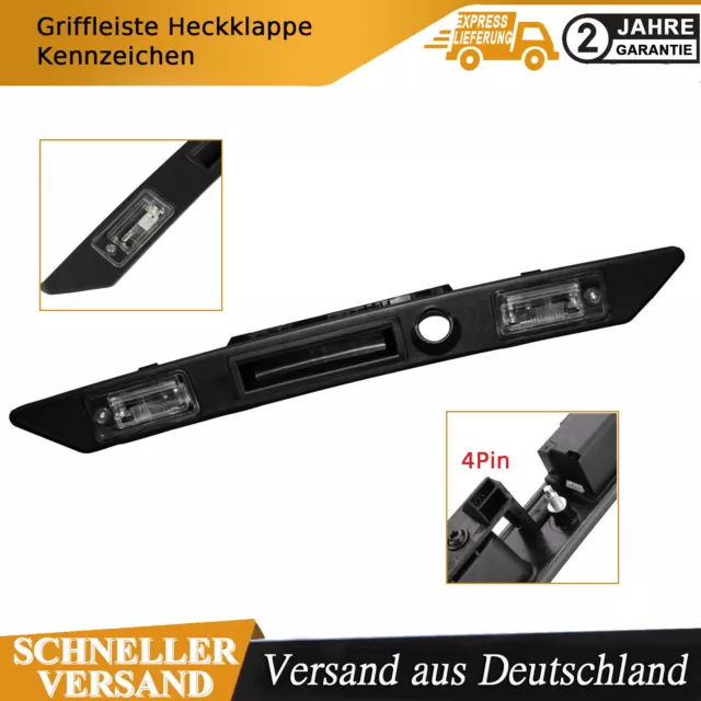 Griffleiste Heckklappe Kennzeichen für AUDI A3 8P A4 8E A6 A8 8E0827574C3FZ NEU