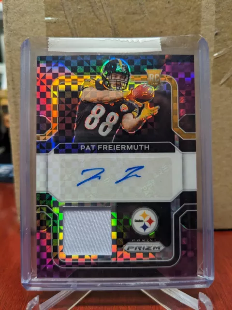 2021 Panini Prizm PAT FREIERMUTH Rookie Patch Auto Purple Power #05/49 STEELERS