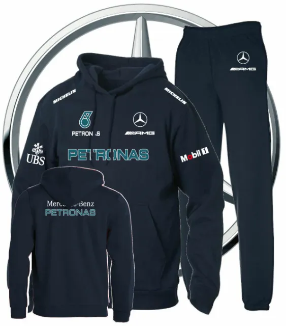 Tuta Printed Mercedes AMG Petronas Auto Team Italia Felpa e Pantaloni Col B/B