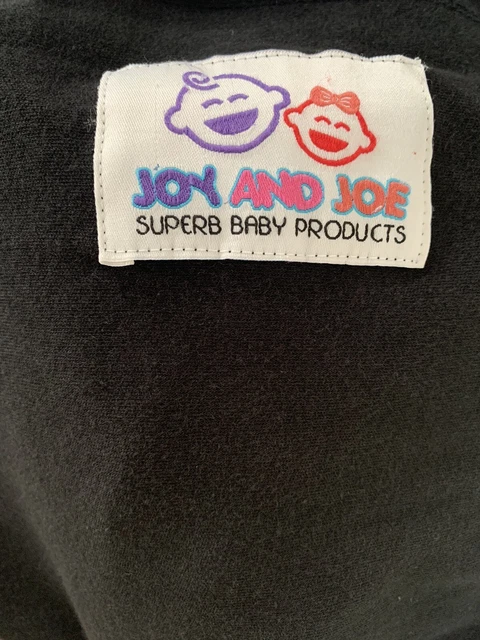 Joy and Joe Black Baby Wrap/Sling 100 % algodón