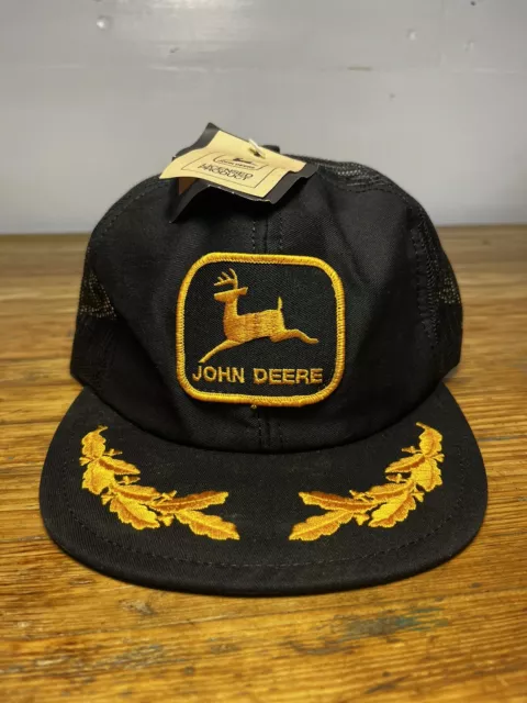 New Vintage John Deere SnapBack Patch Hat Gold Leaf Louisville Kentucky Mfg Co.