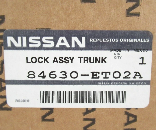 GENUINE OEM NISSAN 84630ET02A Rear Trunk Lock Latch Lid Actuator 2007