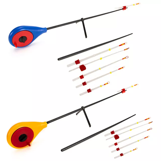 5*ICE FISHING ROD Mini Pole Winter Rod Top Tip Fishing Pole For Fishing  Accessor $19.43 - PicClick AU