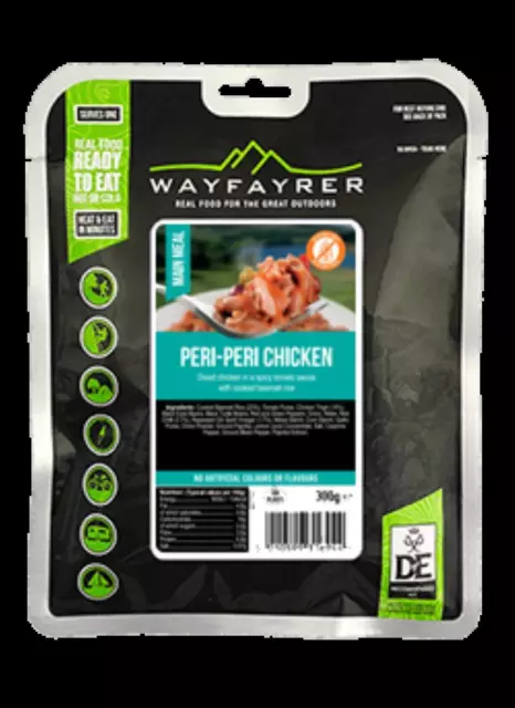 Wayfayrer Foods - Heat in the Bag Meal - Peri Peri Chicken & Rice - Gluten Free