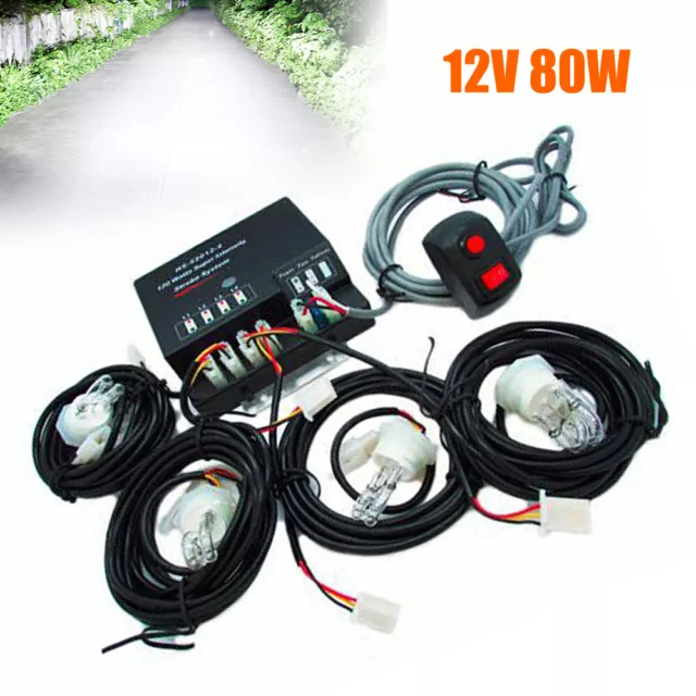 HID 4Pcs Warning Hide Away Light For Trucks Police Cars Snowplow Strobe Lights HID 4Pcs Warning Hide Away Light For Trucks Police Cars Snowplow Strobe Lights