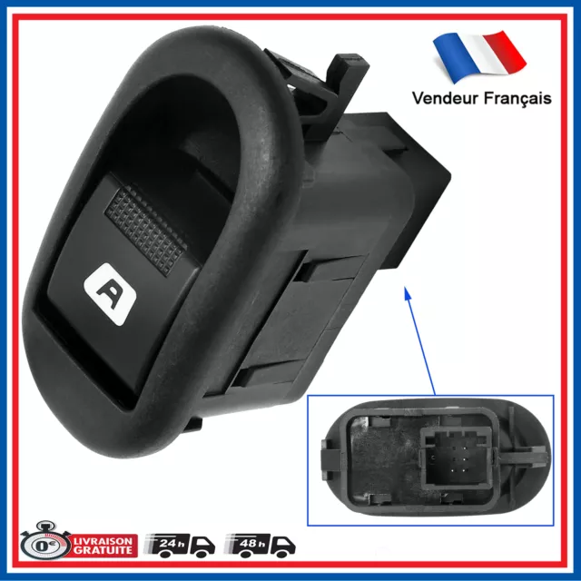 Bouton Commande Interrupteur de Leve Vitre Avant Droit PEUGEOT 6554L7 96401469XT