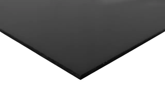 BuyPlastic Black Polycarbonate Plastic Sheet  1/4" x 24" x 36" , Lexan panel