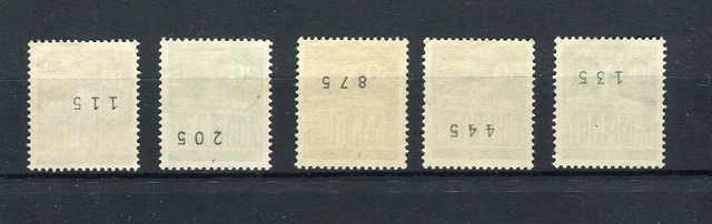 Berlin 286 - 290 Brandenburger Tor  Satz mit Nummer postfrisch (9325)