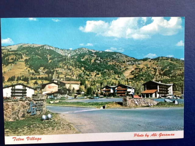 Postcard Teton Village Ski Resort Jackson Hole Wyoming A207