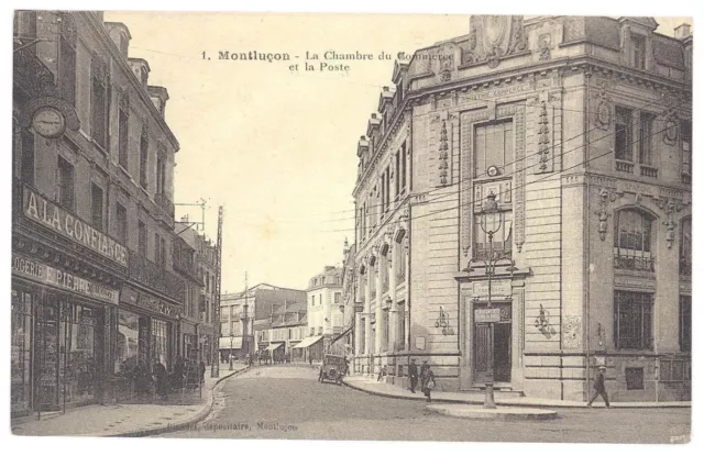 CPA 03 - MONTLUCON (Allier) - 1. The Chamber of Commerce and the Post Office - TBE