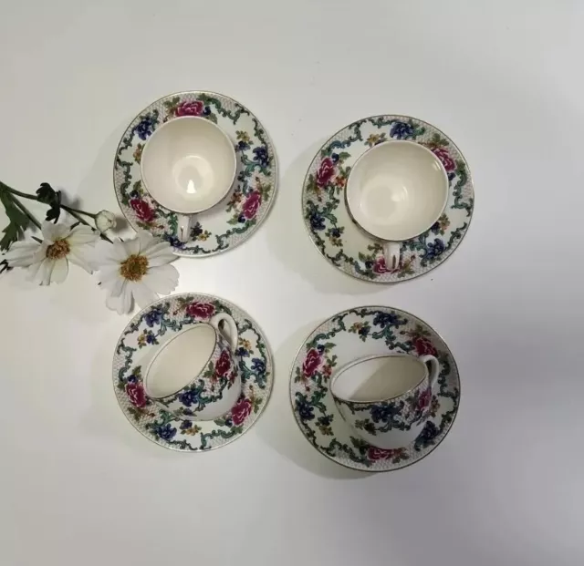 Porcelain Tea Cup( 4 Set) Multicolored Used