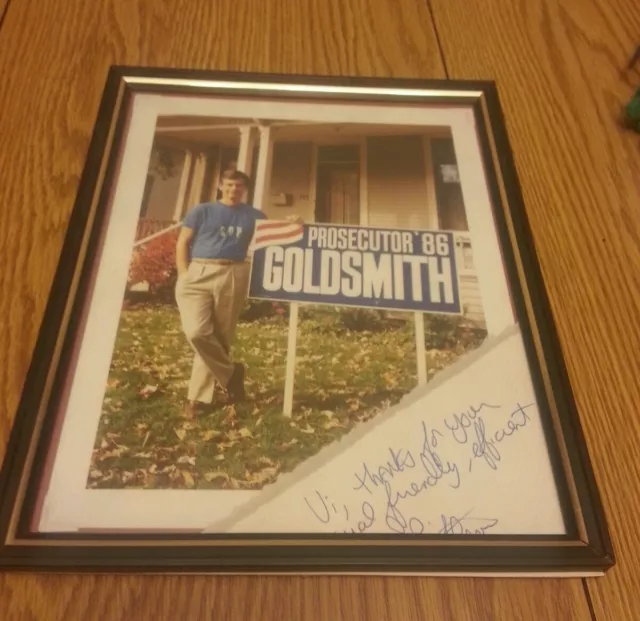 Mayer Steven Goldsmith Prosecutor 1986 Signed Photo Indianapolis New York
