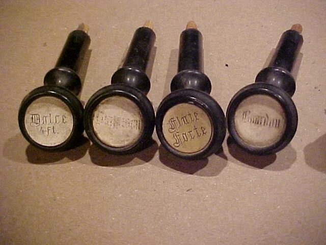 Reed pump organ stop face pull stops 13