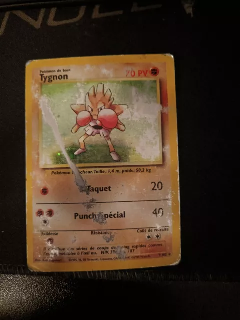 Carte Pokémon TYGNON 7/102 Holo Set de Base