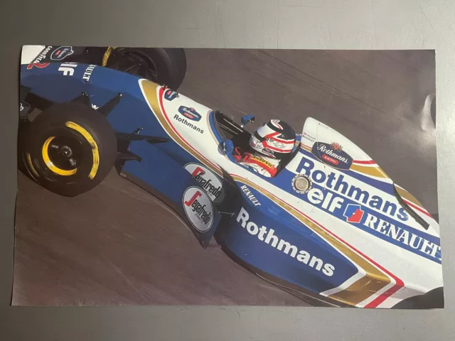 1995 Nigel Mansell Williams Renault F1 Rennwagen Aufdruck, Bild, Plakat - Selten