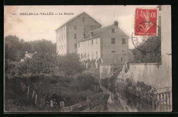 CPA Nesles-la-Vallée, Le Moulin 1908