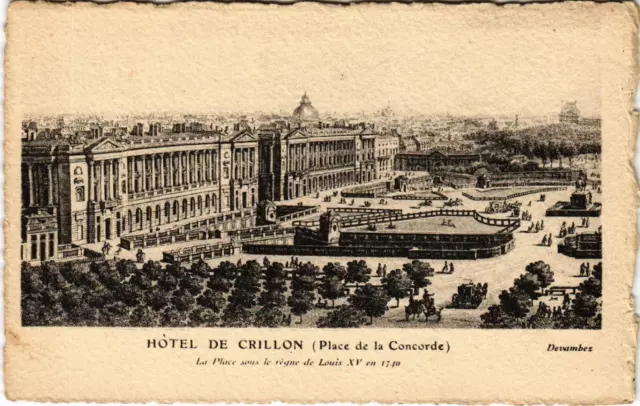 CPA AK PARIS Hotel de Crillon Place de la Concorde (971363)