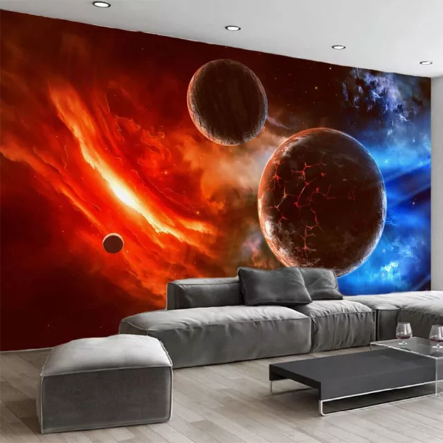 Papier Peint Cosmos Univers Planete  Haute Qualite Finition Canvas