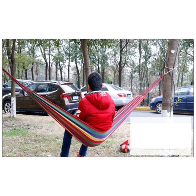 280 X80cm Travel Hammock Canvas Swing Two Person Hammock Outdoor