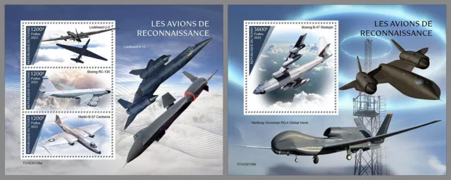 TSCHAD 2023 MNH ** Spionage Flugzeuge Spy Planes #126