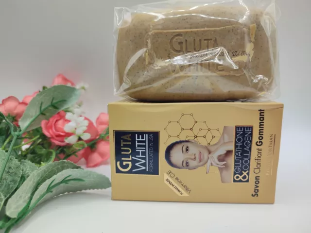 GLUTA WHITE SAVON éclaircissant 190g Très Efficace Contre Les Taches Et Imperfec