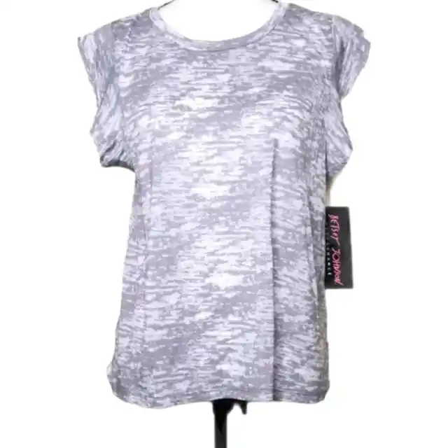 Betsey Johnson Performance Space Dye Tee Shirt Nwt