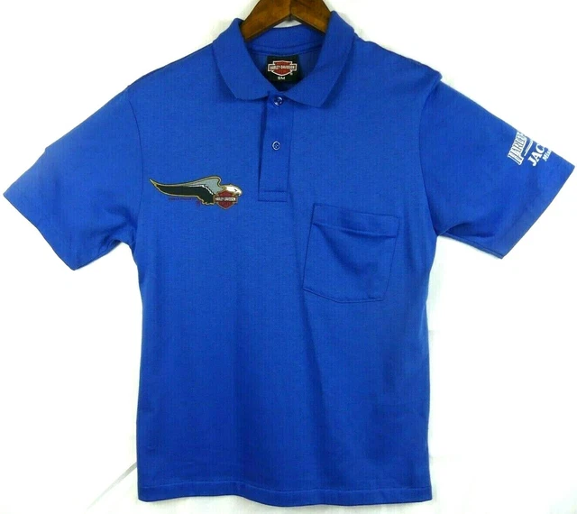 Vintage 1989 USA Harley Davidson RK Stratman polo shirt HD RARE DEALER SHIRT