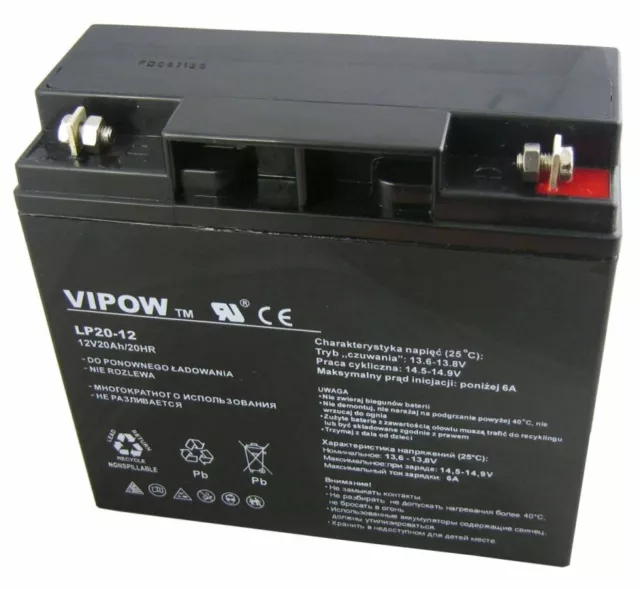 Batteria al Gel 12V 20Ah Vipow