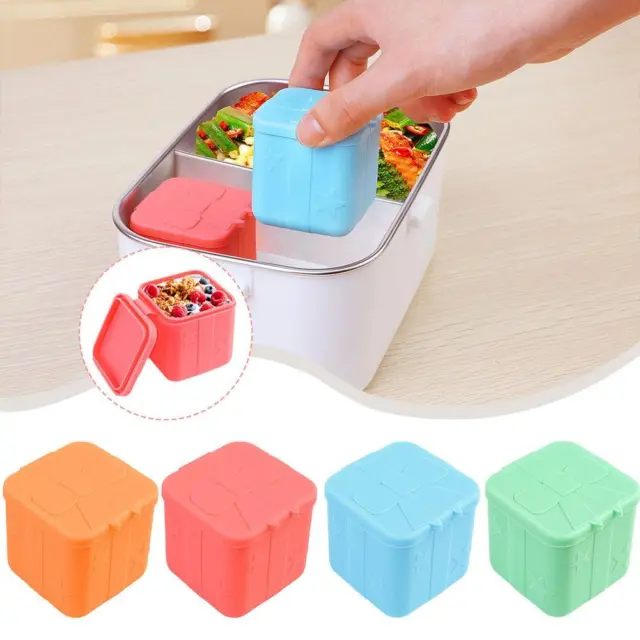 Silicone Storage Containers Small Food Boxes Snack Pots Tub Lunch Box Baby N ew