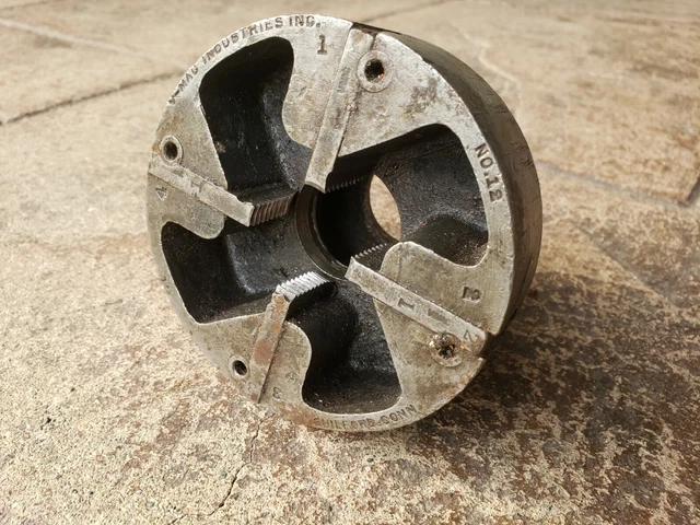 (Qty:1) V-Mac No.12-1" Npt Die Head Chipped Teeth - Drop Head Type