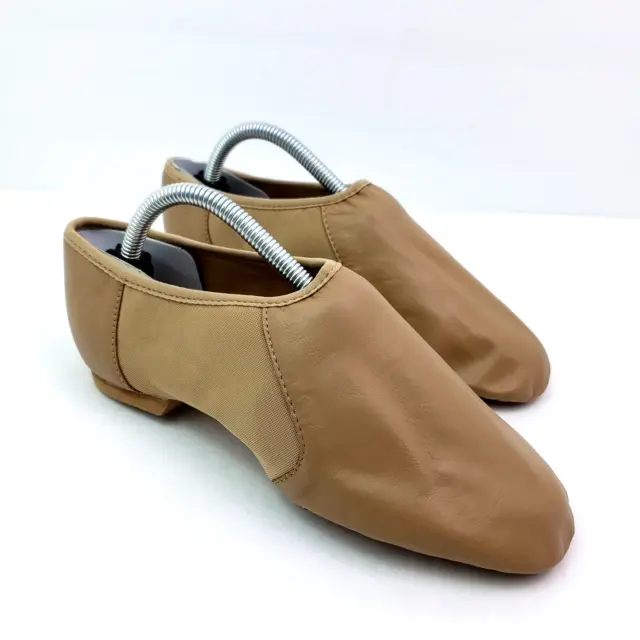 Bloch Neo Flex Womens Size 8 Tan Leather Slip On Dance Jazz Shoes S0495L