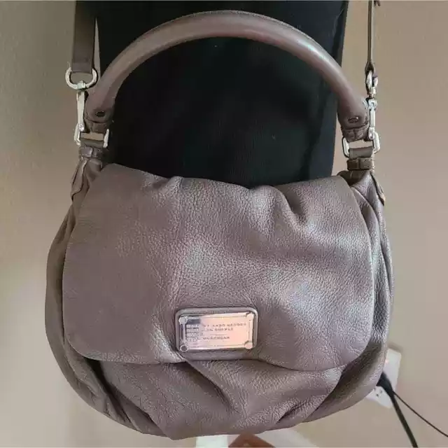 marc by marc jacobs handbag classic q lil ukita taupe leather