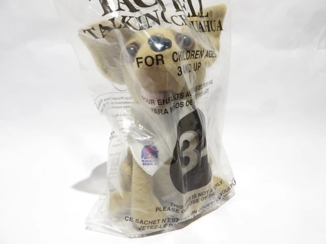 Taco Bell Talking Chihuahua Dog Plush " You Are Getting Hungry Very Hungry "
