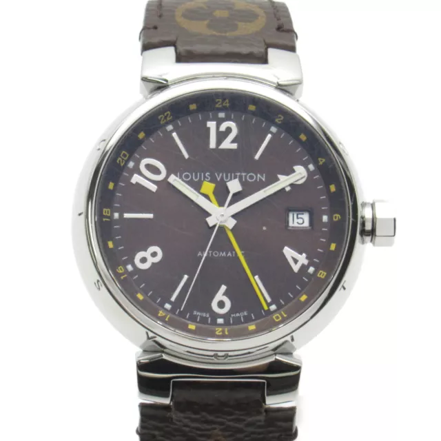 Pre-Owned Louis Vuitton Tambour GMT Reveil Automatique Watch