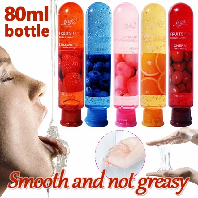 EDIBLE FRUIT FLAVOR Lubricant Gel Oral Sex Lube Sexual Mild Massage Oil  Adult $5.89
