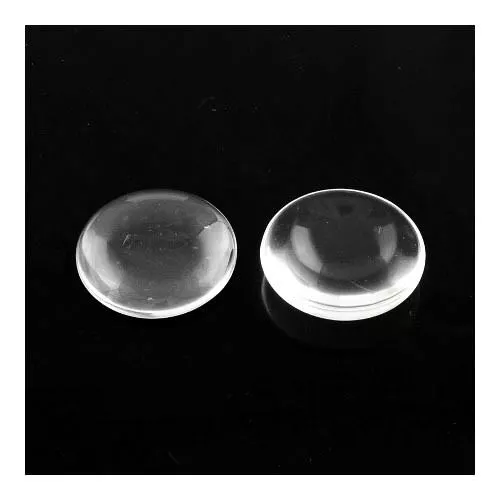 Glass Cabochons Clear Coin Calibrated 20mm Pack Of 20
