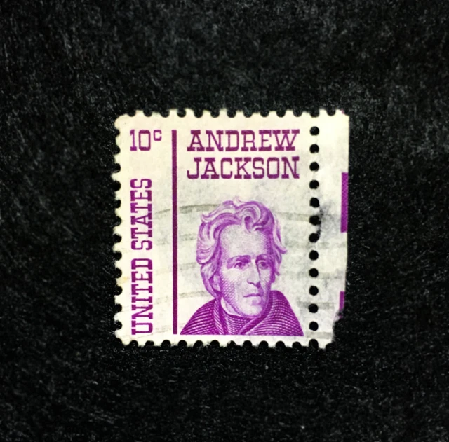 1965 US ANDREW Jackson 10 cents timbre, 1286, d'occasion EUR 19,48