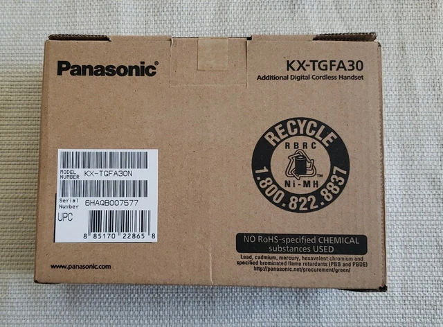 Panasonic KX-TGFA30 1.9 GHz Single Line Cordless Handset Champagne Gold Sealed