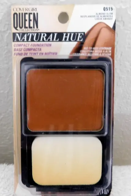 New Sealed Covergirl Queen Natural Hue Foundation Q515 Almond Glow Read