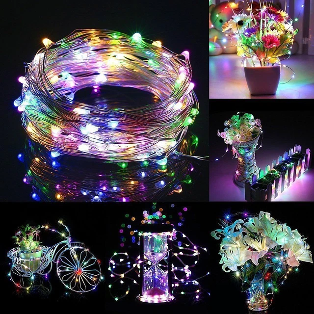 1/5/10M USB LED Copper Wire String Fairy Lights Strip Lamps Xmas Party Decor yu