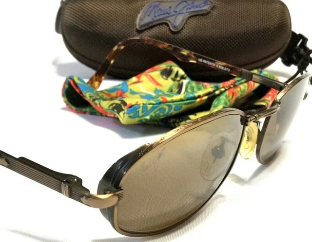 MAUI JIM MONARCH SUNGLASSES Copper Frames w/ Bronze Polarized Lenses MJ 156-18