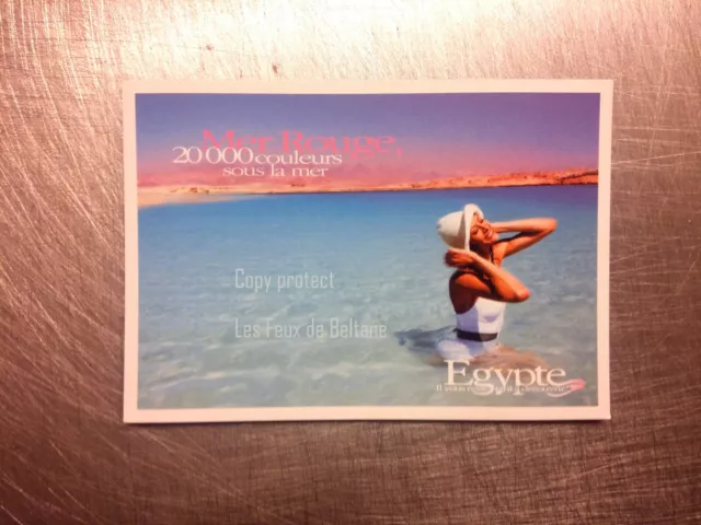 EGYPTE MER ROUGE TOURISME EGYPT  ADVERT carte postale postcard