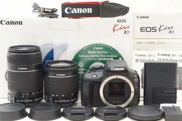 CANON KISS X7 double zoom kit 293678 $780.37 - PicClick CA