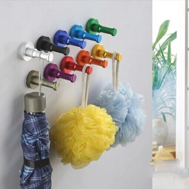 1 X Crochet Simple Manteau Chapeau Vêtements Porte Mur Salle de Bain Espace