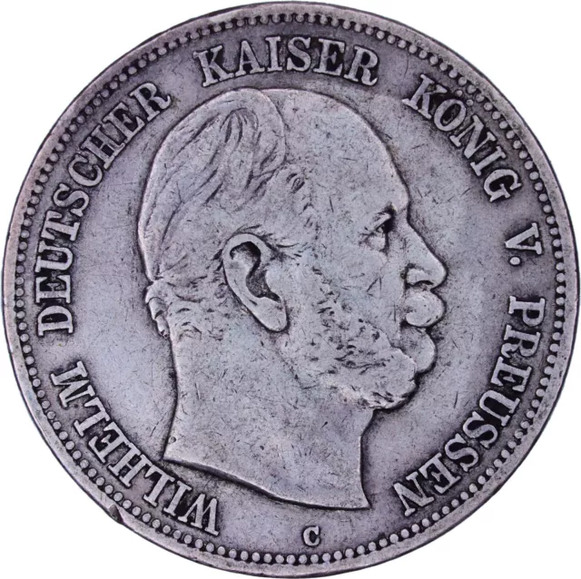 Alemania 1876 C 5 Mark Marcos Moneda Plata Mbc+