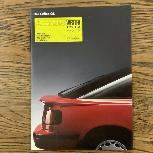 1988 TOYOTA CELICA Gt Coupe Cabriolet Rare Brochure EUR 12,35 PicClick FR