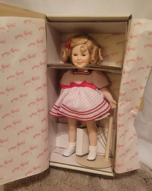 VTG ~ DANBURY MINT Shirley Temple Stand Up & Cheer Doll ~ Dolls Of Silver Screen