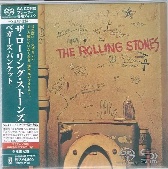 "Banquete de mendigos"" de los Rolling Stones Japón LTD Manga de papel SHM-SACD con OBI