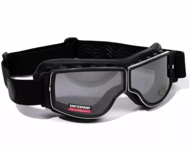 Baruffaldi Jtt Classic Motorcycle Goggles - Black - **Brand New** (500122) Baruffaldi Jtt Classic Motorcycle Goggles - Black - **Brand New** (500122)